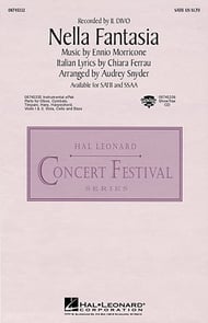 Nella Fantasia SATB choral sheet music cover Thumbnail